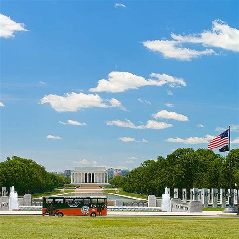 Washington dc trolley  Spend 30 minutes exploring the Lincoln, Vietnam & Korean War Memorials on foot